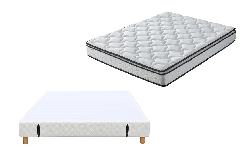 Image 10: Base letto imbottita con tessuto accoppiato a schiuma, Sampur