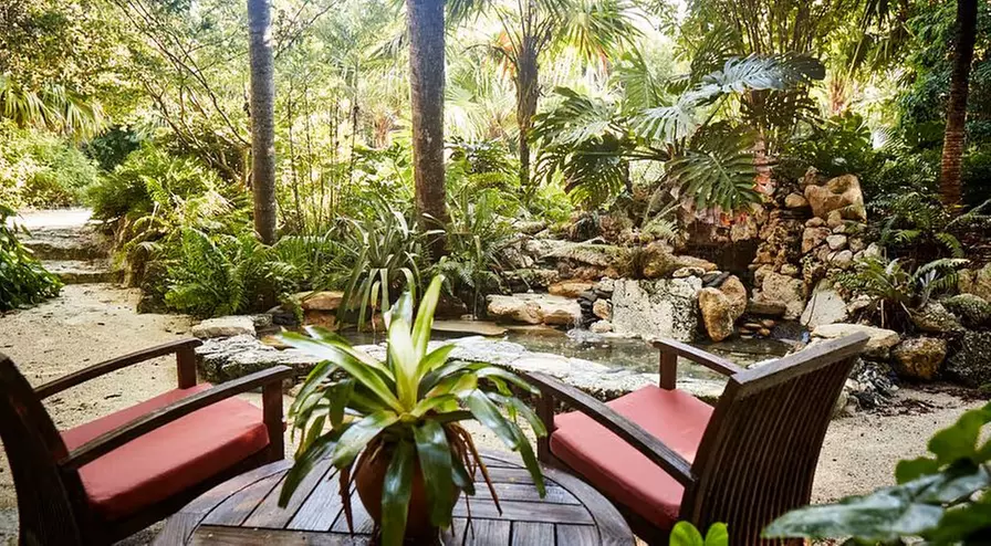 Relax by the water with stunning views and tropical vibes