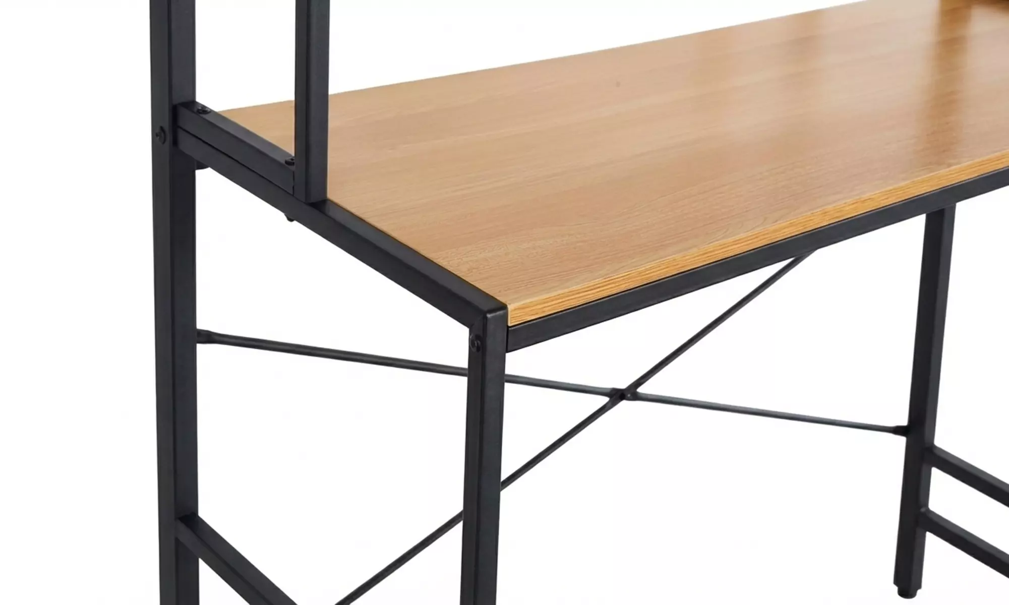 Bureau Sampur avec étagère industriel