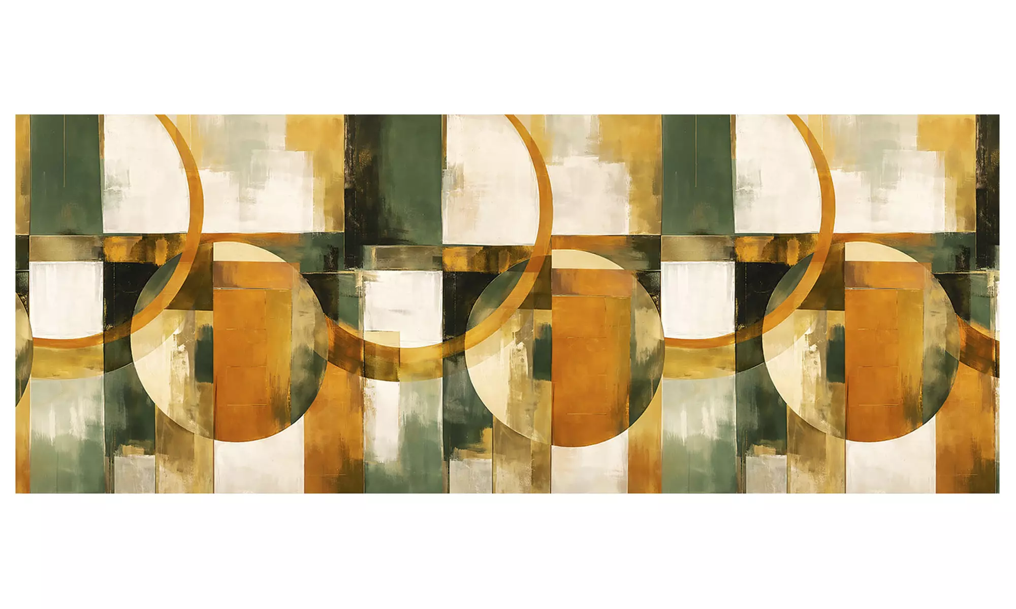 Teppich-Läufer mit abstraktem Motiv