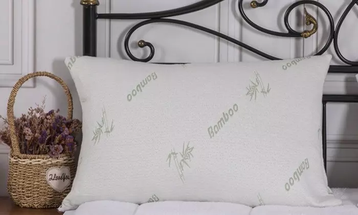 Bamboo Memory Foam Pillow with Removable Cover (1 or 2 Pack)