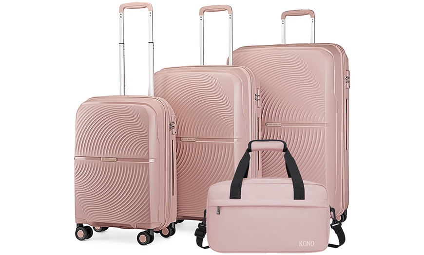 Image 4: Hard Shell Suitcases and Travel Bag Set