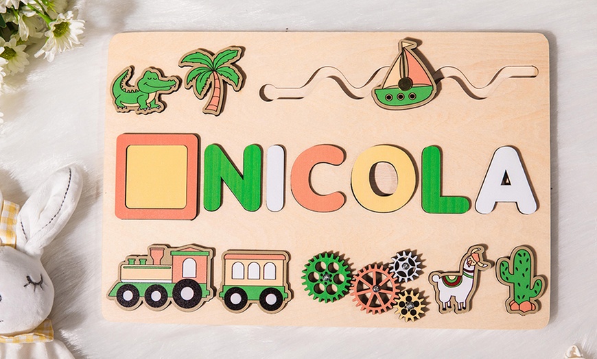 Image 2:  Name Puzzle Board