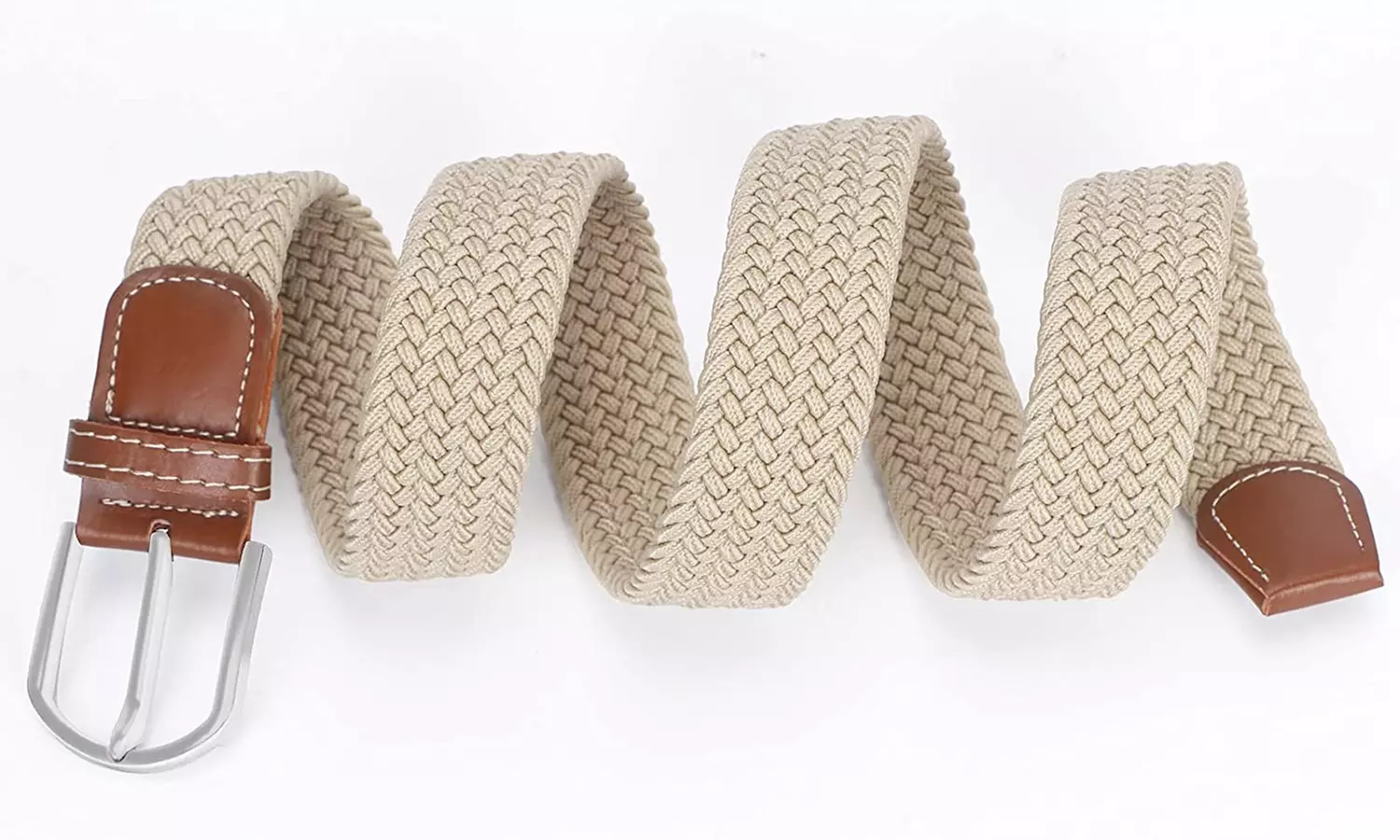 1x oder 2x geflochtener Unisex-Gürtel