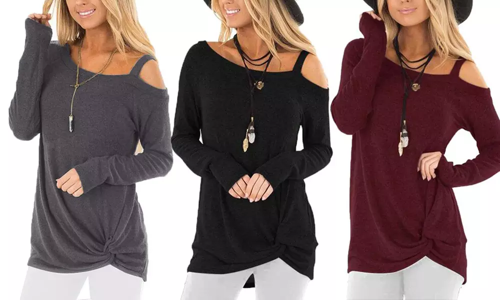 Leo Rosi Women's Kendra Knit Top. Plus Sizes Available. - Primary Image