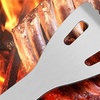 Image 7: Pinza de cocina de acero inoxidable para barbacoa y sartén