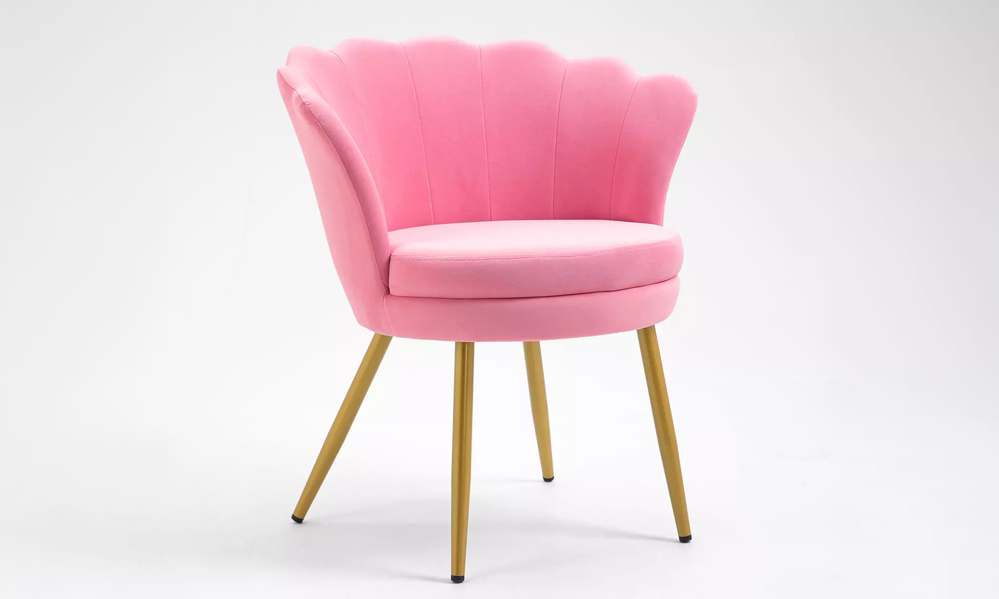 Poltroncina a conchiglia Maddina in velluto