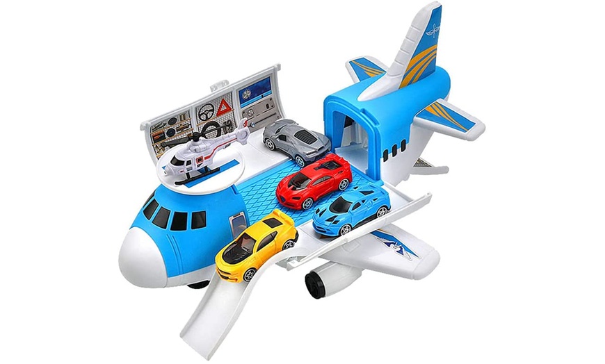 Image 2: Transport Cargo DIY Plane Car Toy Play Set