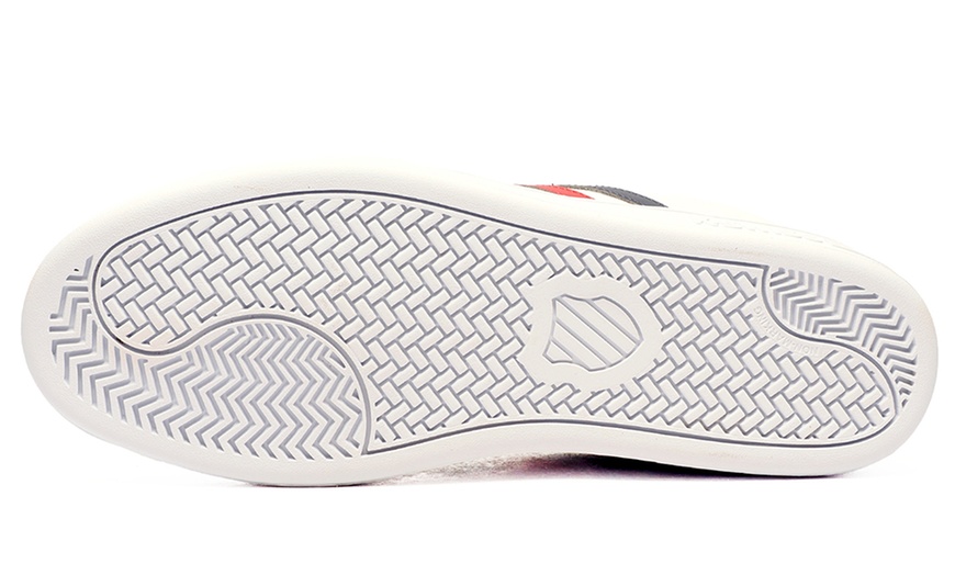 Image 5: K-Swiss Court Tiebreak II Men's Leather Trainers 