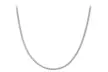 Sterling Silver 1MM Box Chain Necklace from Chamonix Jewelry – 6 Lengths & 3 Finishes Available - Second Medium