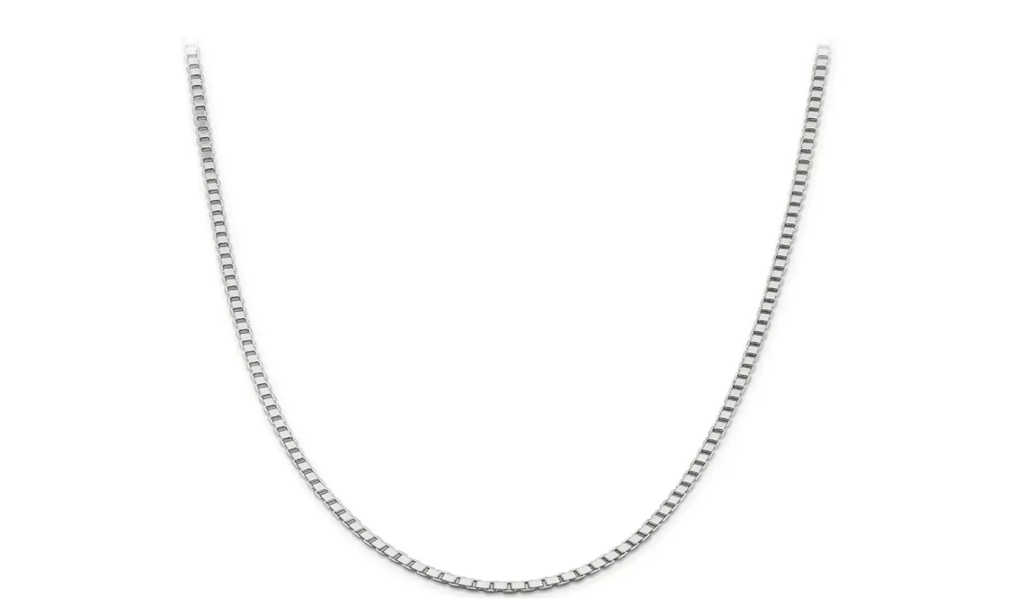 Sterling Silver 1MM Box Chain Necklace – Chamonix Jewelry