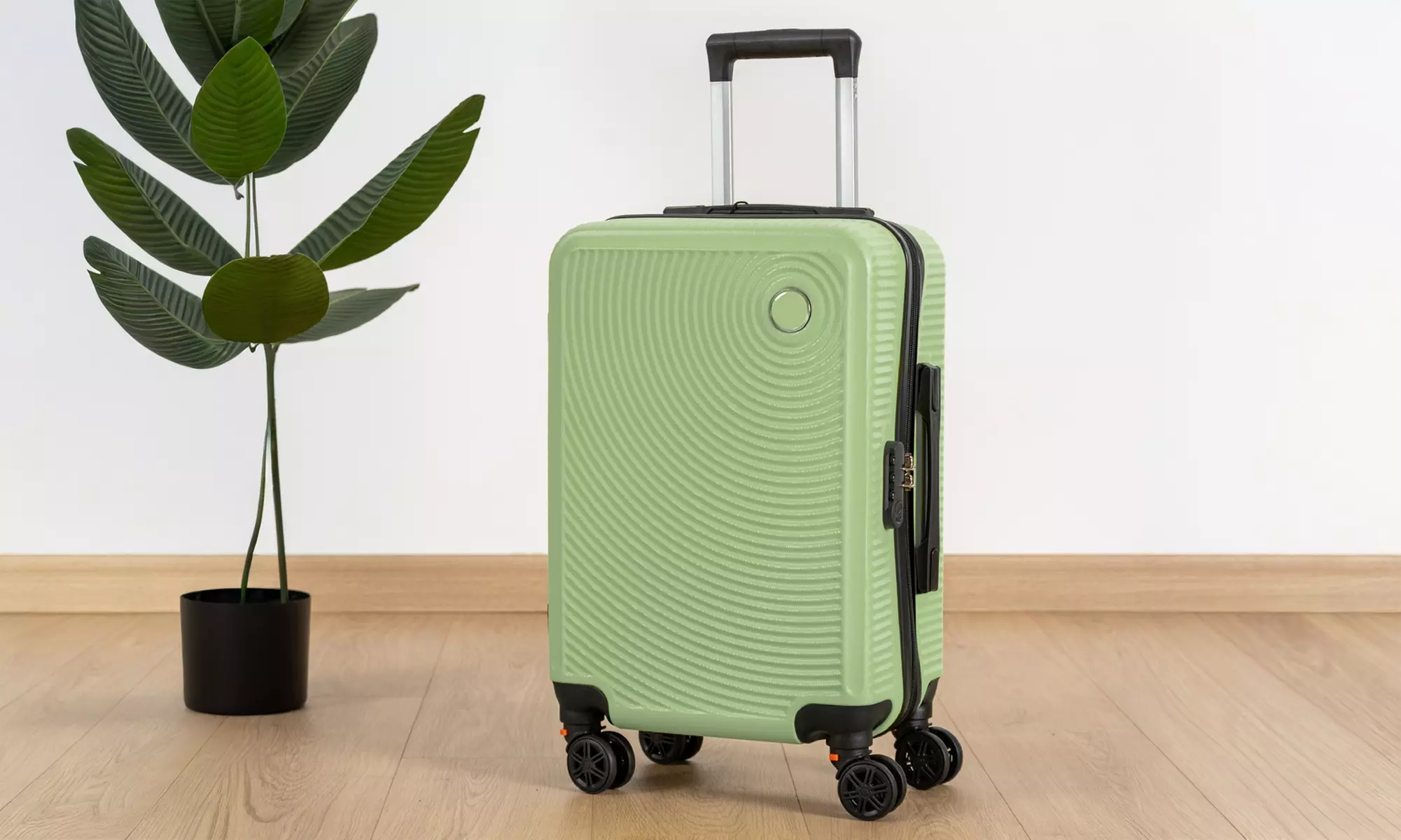 Maleta de cabina de ABS con ruedas desmontables