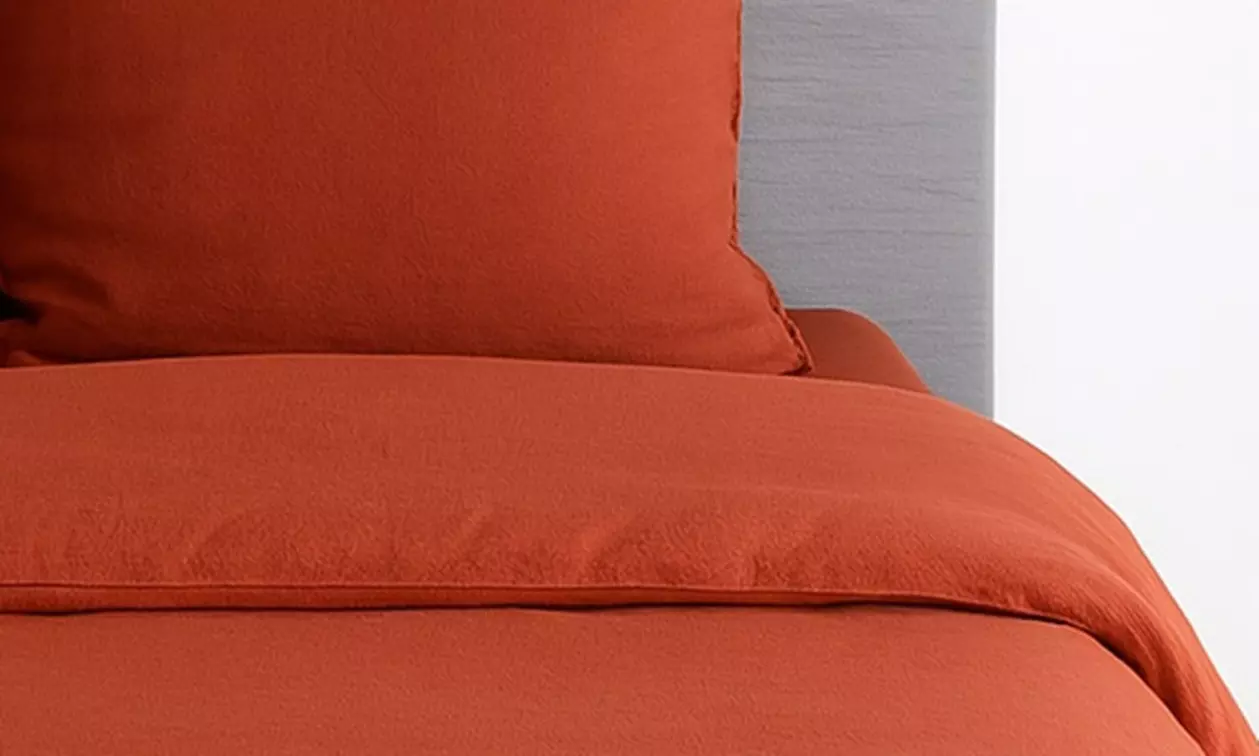 Parure de lit "Uni" micro lavée