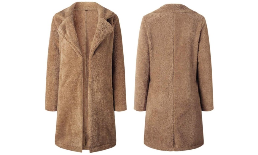 Image 5: Women's Fluffy Coat