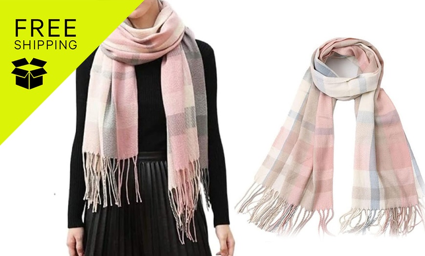 Image 1: Ladies Scarves Shawl