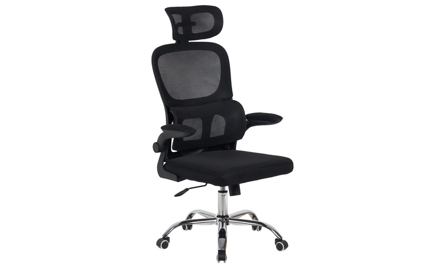 Image 8: Chaise de bureau ergonomique avec support pour le dos