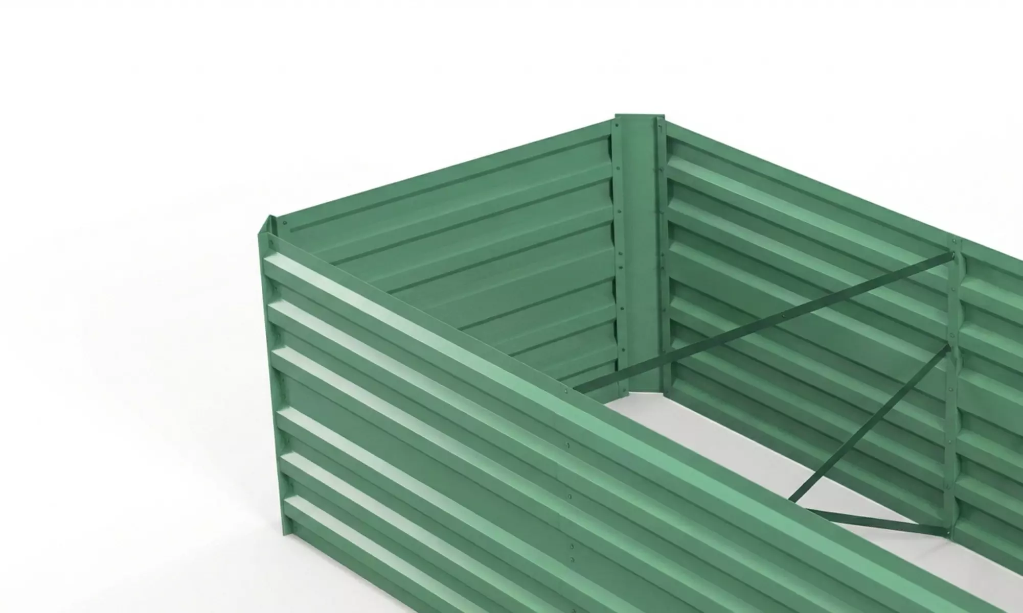 Galvanised Steel Raised Garden Planter Bed