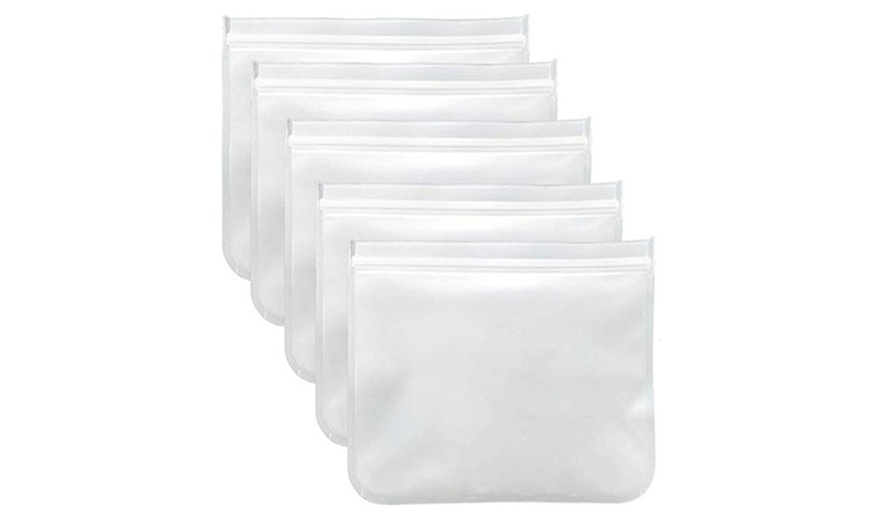 Image 11: Save the Planet: Get 3, 5, or 10 Reusable, Leak-Proof Storage Bags 
