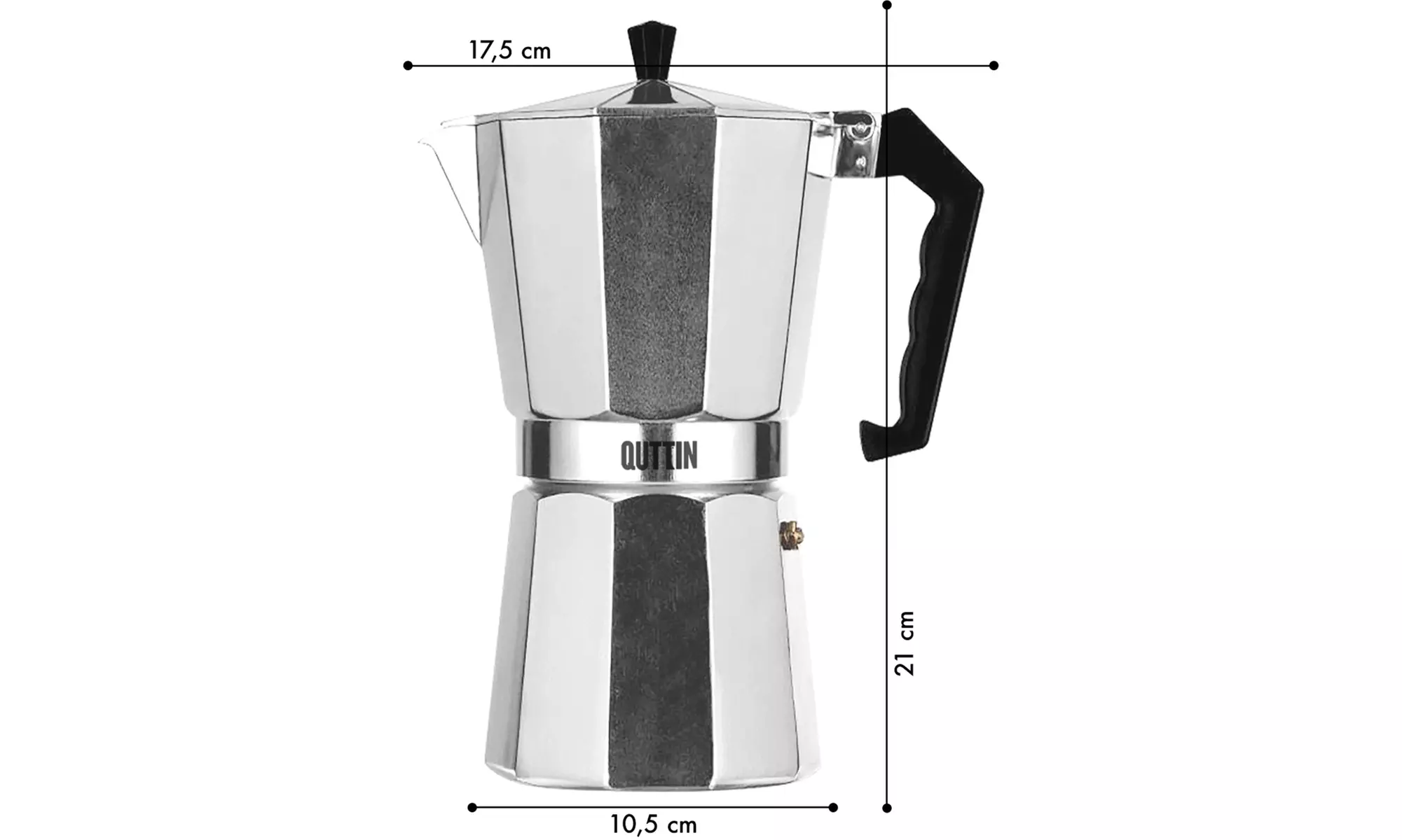 Moka da 9 tazze per piani a induzione