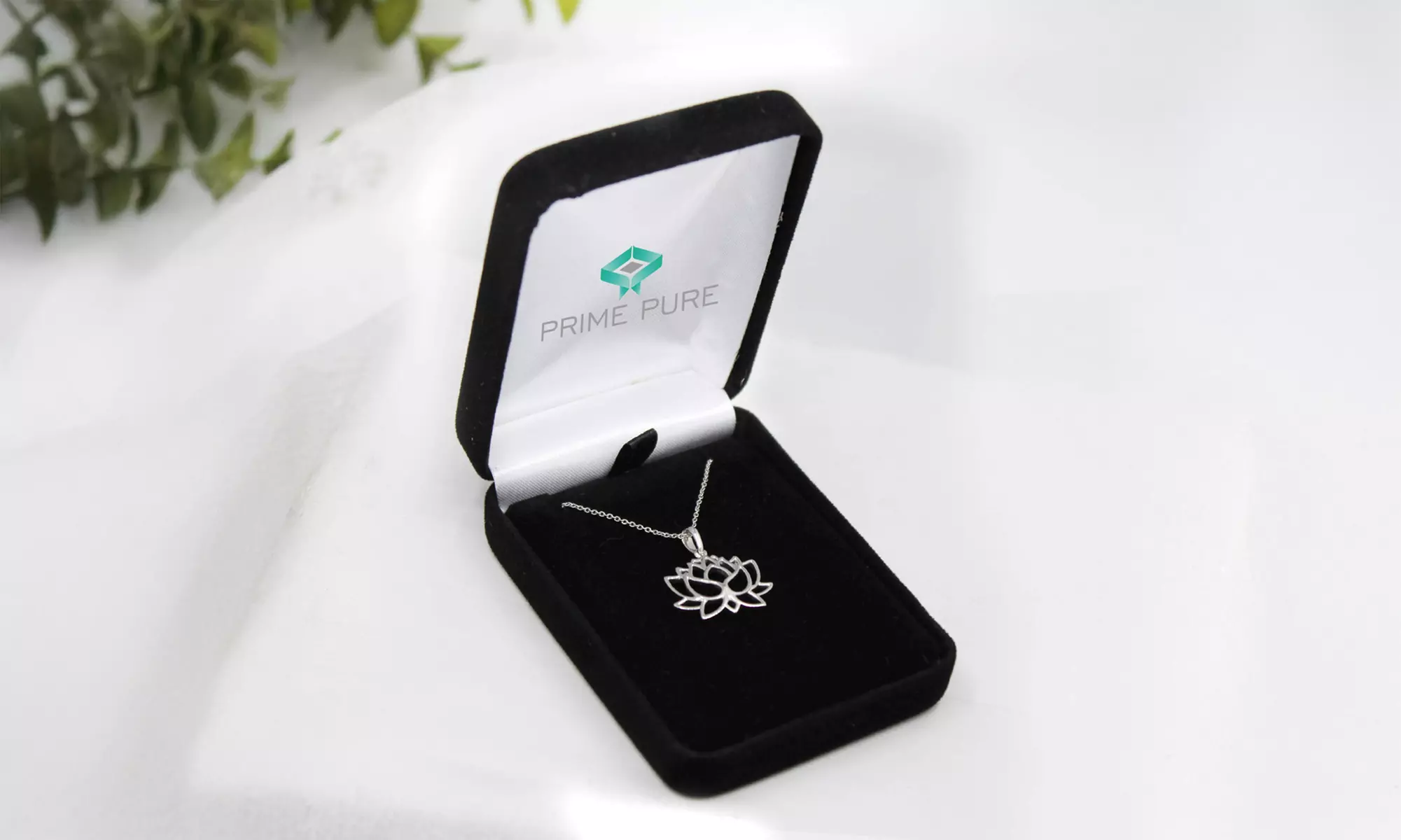 Open Lotus Flower Pendant 925 Silver by Fifth and Fine