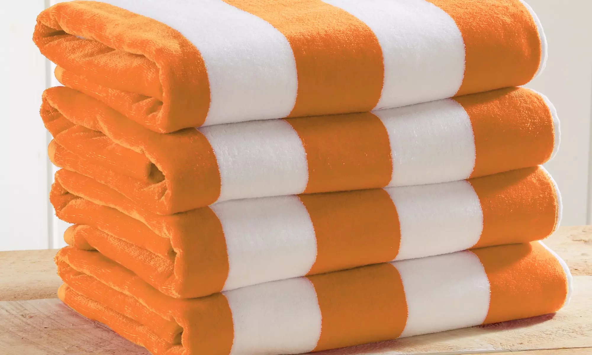 FreshFolds Four Pack Cotton Velour Beach Towels