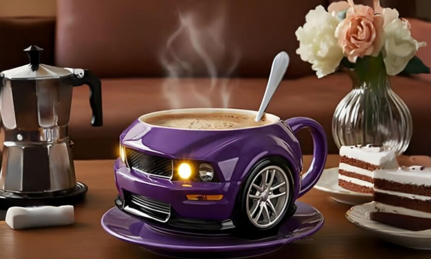 Image 6: Novelty Car-Shaped Coffee Cup