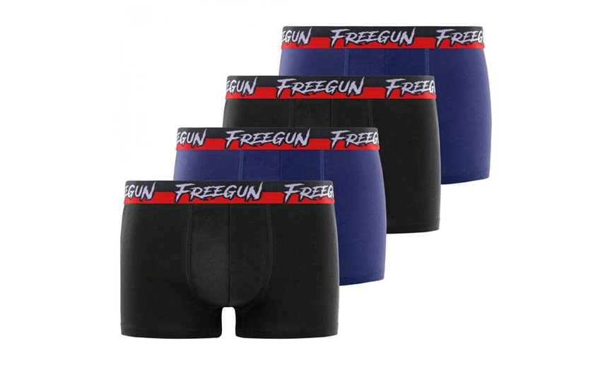 Image 3: Lot de 4 boxers en coton Freegun pour homme