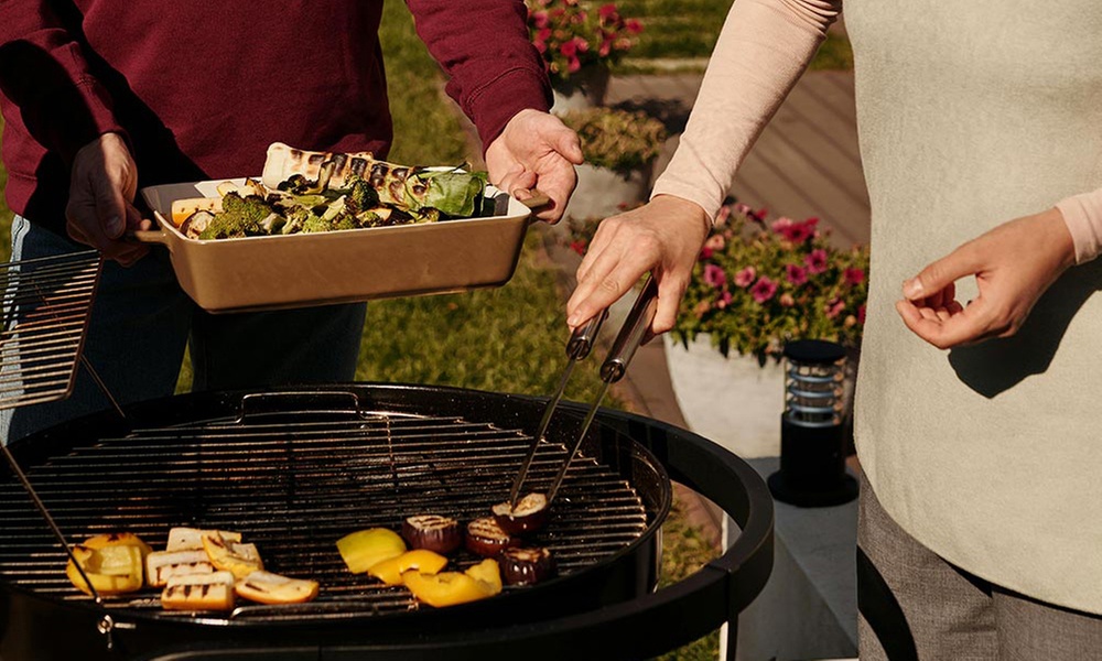 Pinza de cocina de acero inoxidable para barbacoa y sartén