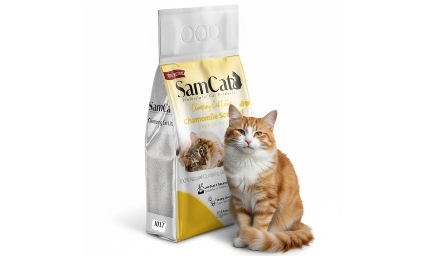 Image 2: SamCat Clumping Cat Litter 10L
