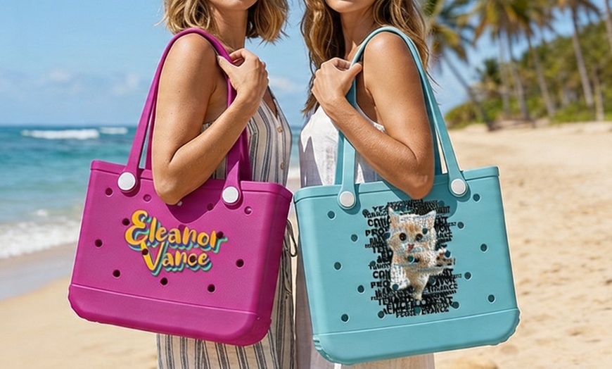 Image 7: Custom Beach Bags from Justyling - Perfect Gift (Up to 82% Off)