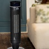 Image 2: HomCom Ceramic Tower Space Heater