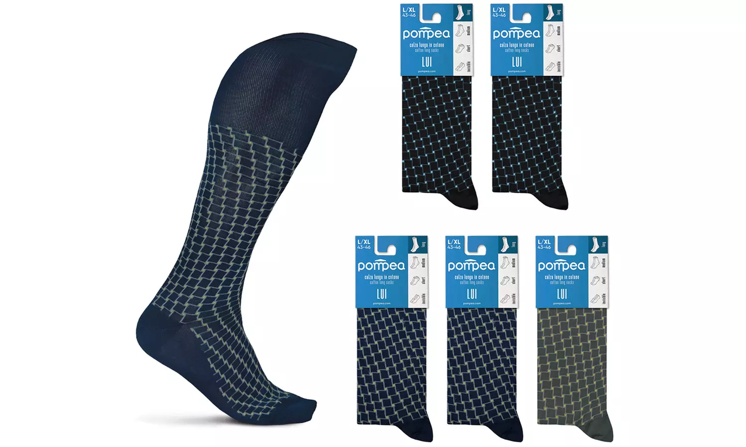 6 paia di calze Pompea in cotone primavera