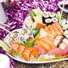 Image 1: Sushi Feast: 14, 28 or 44-Piece Platter with Starter/Dessert & Drink