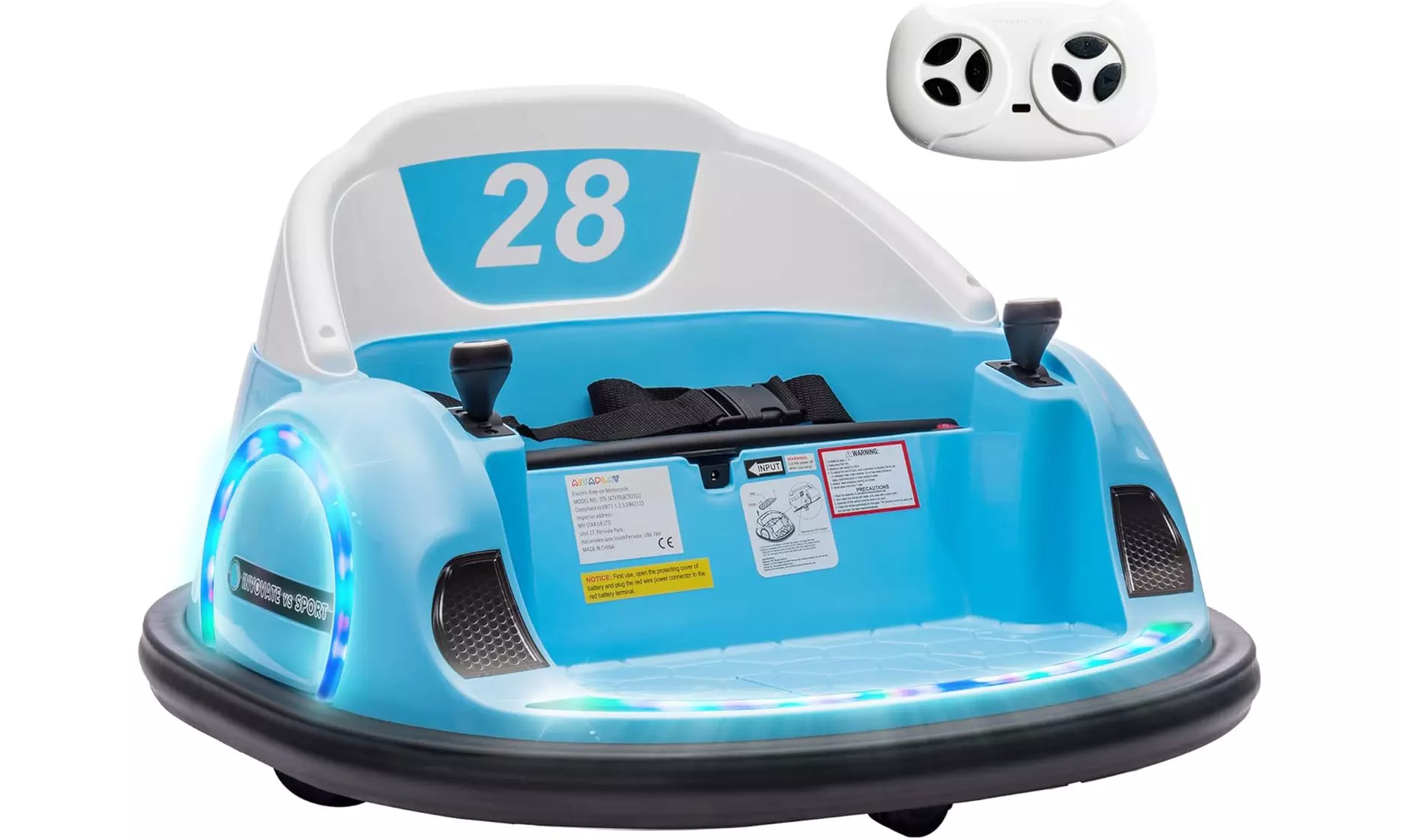 AIYAPLAY 360° Rotation Kids Bumper Car