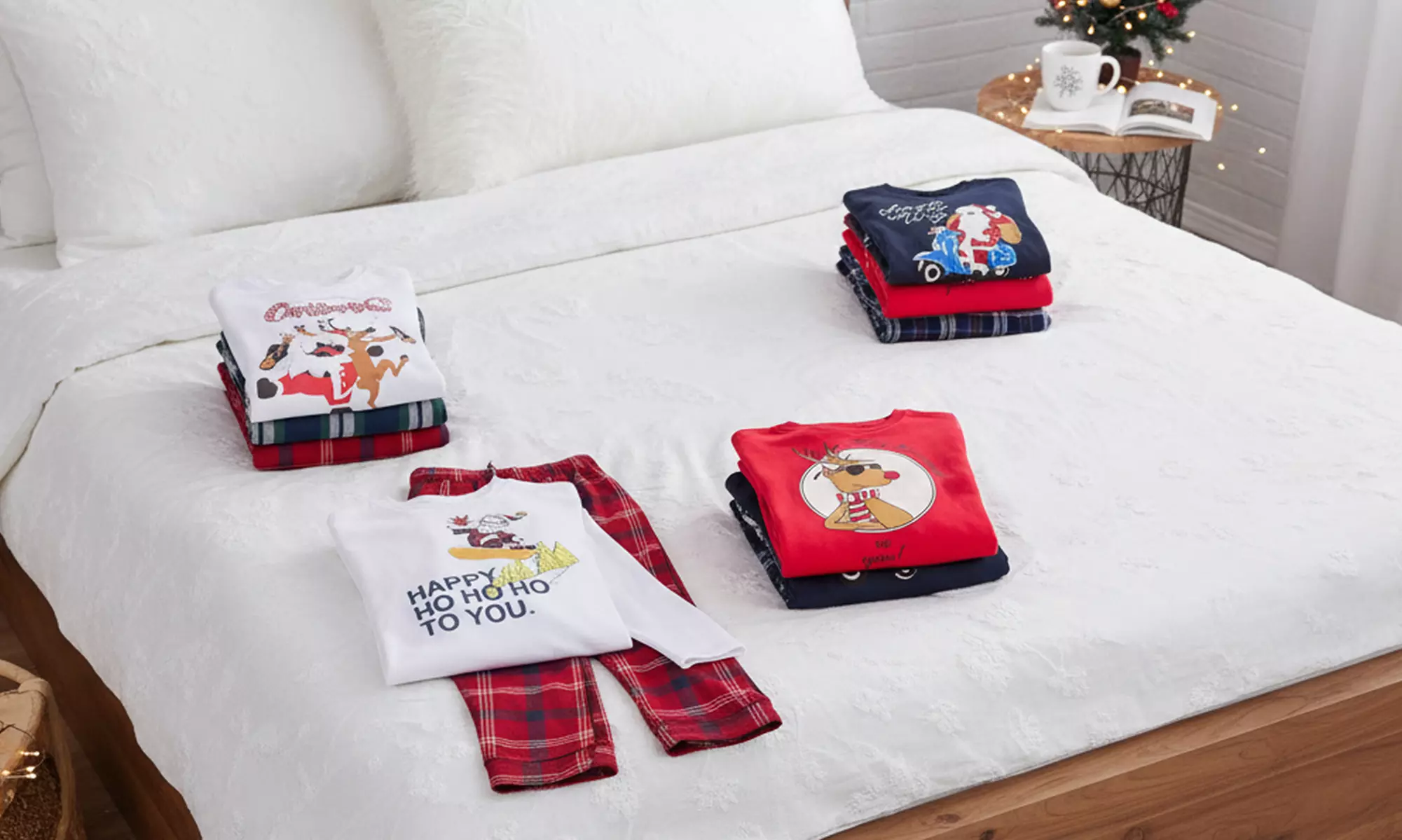 Pigiama in stile natalizio unisex Easy Home, disponibile in 2 modelli e varie taglie e colori