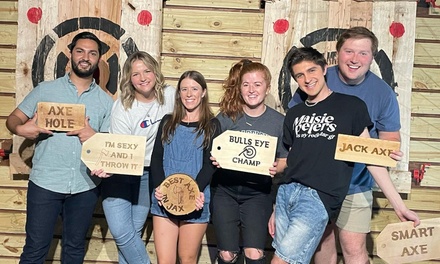 Axe Throwing for 2 People + $20 Food & Drink Credit + Unlimited Arcade, Darts & Games - Stumpy's Social - Jacksonville
