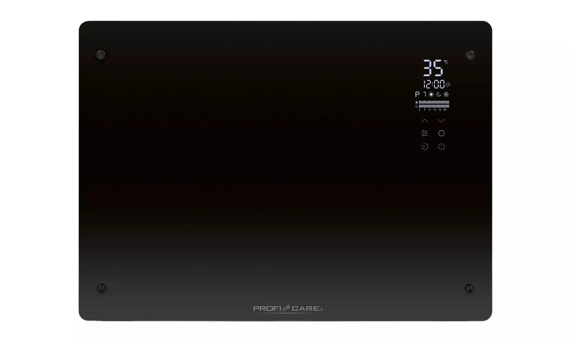 Chauffage électrique avec façade en verre Proficare