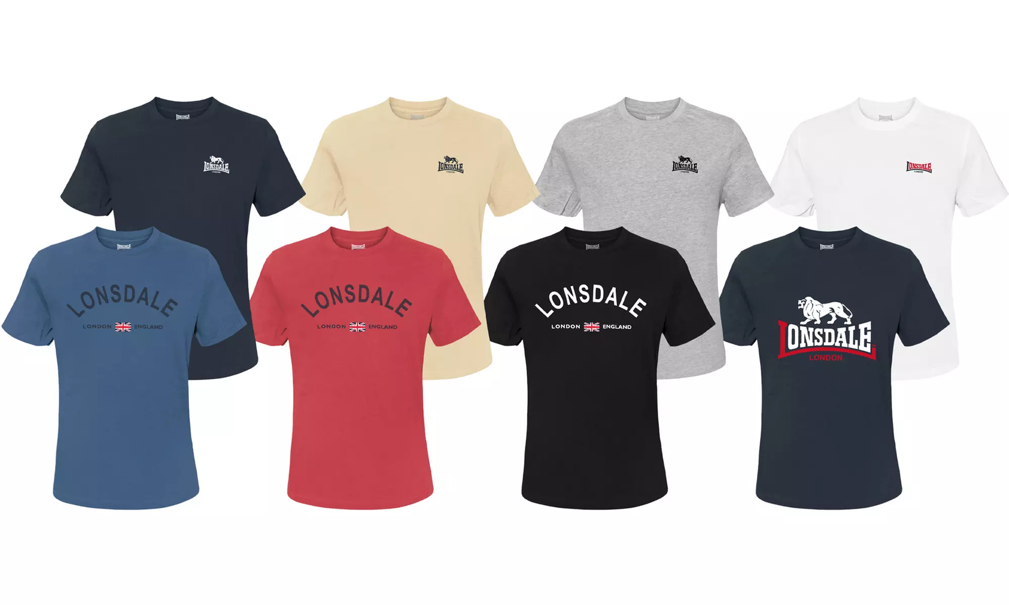 2 t-shirt da uomo Lonsdale