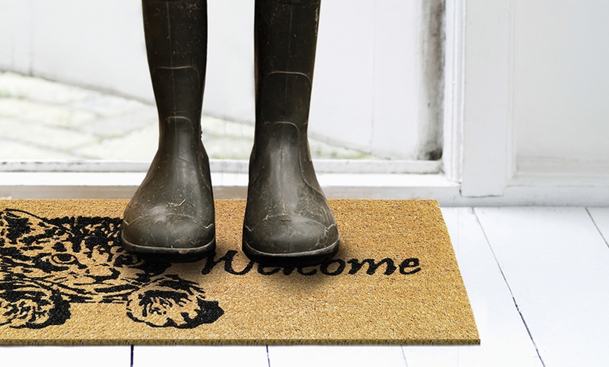 Image 110: Antislip kokosnoot deurmat