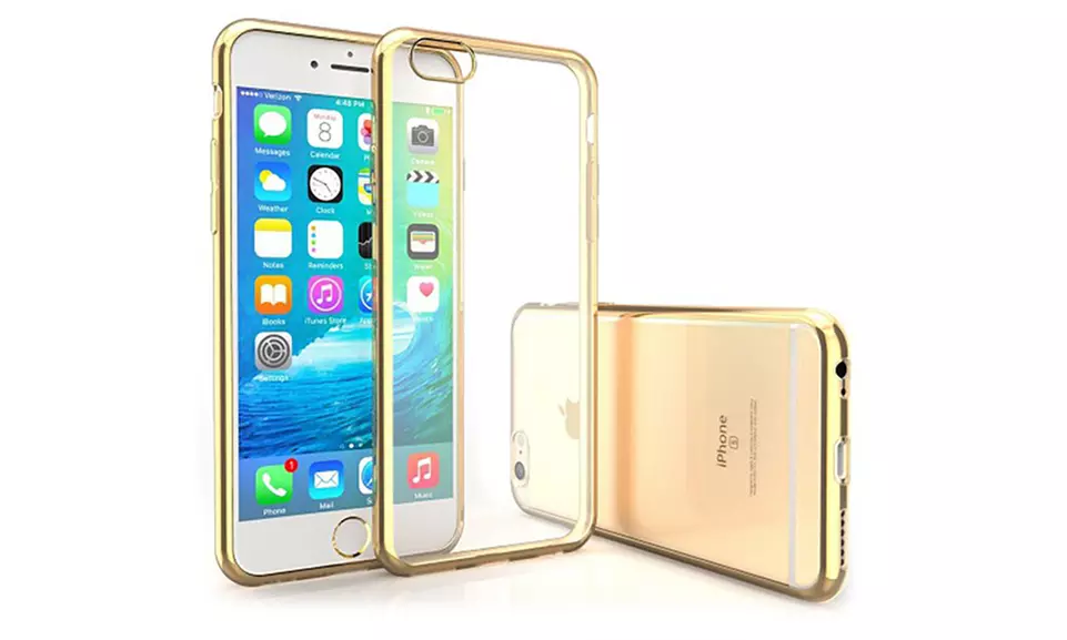 Waloo Clear Case with Metallic Bumper for iPhone 7/8 and 7 Plus/8 Plus - Second Medium