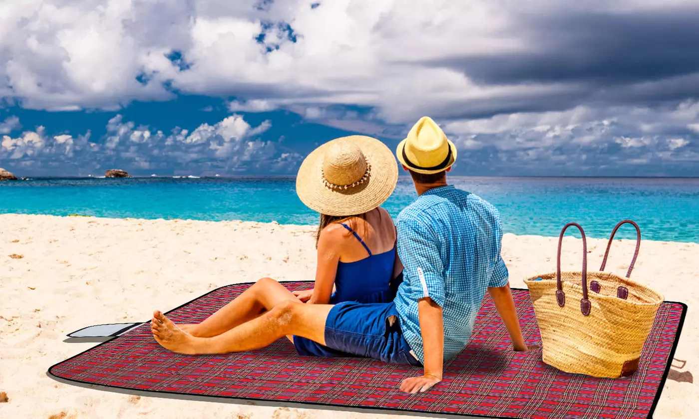 iMounTEK Waterproof Sandproof Picnic Blanket Outdoor Beach Mat - 60" x 78"