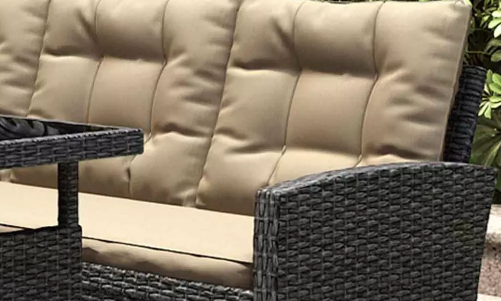 Salon de jardin Kocoon 8 places canapé d'angle, modèle "Oscar"