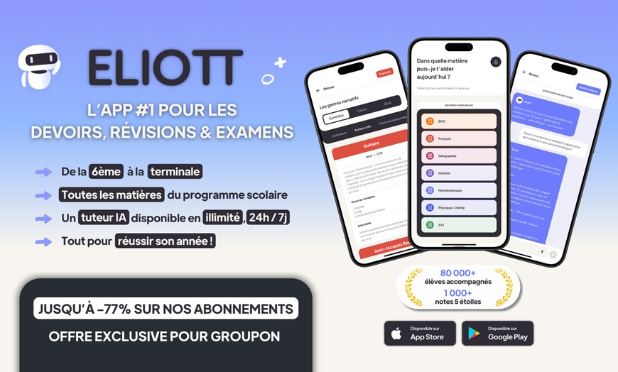 Image 1: Révisions scolaires illimitées de la 6ème à la Terminale