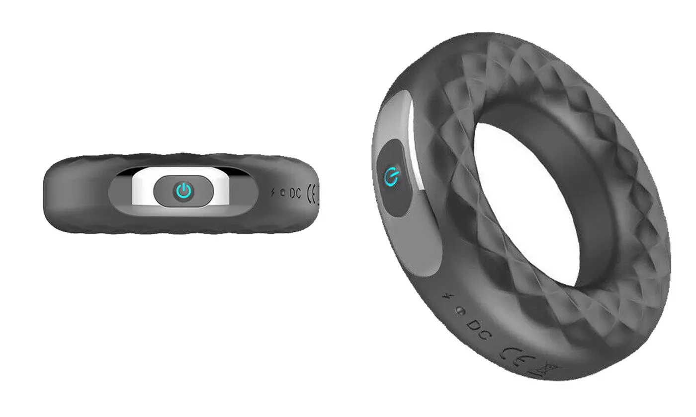 Waterproof Vibrating Penis C-Ring Clit Stimulator Sex Toys