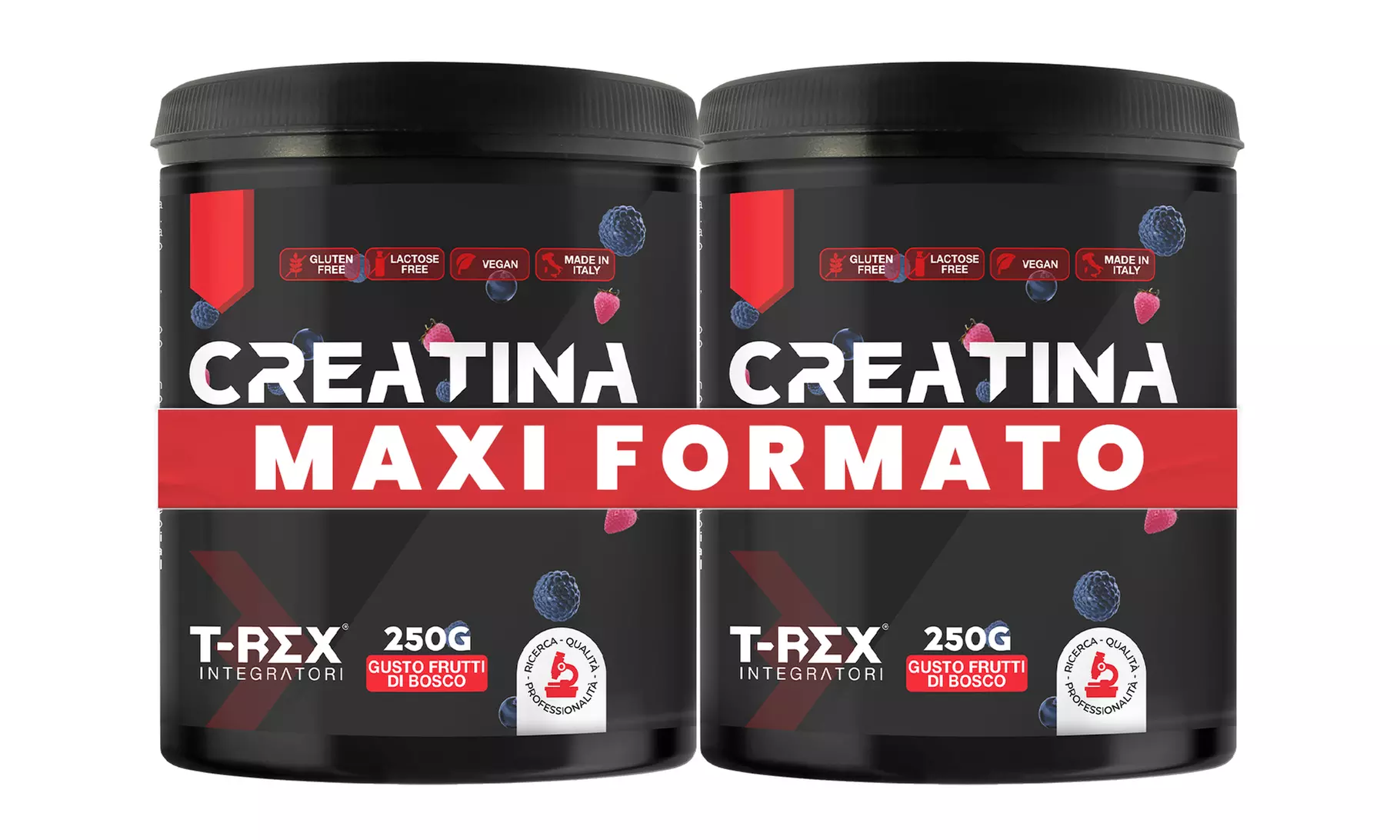 1 o 2 confezioni di creatina in compresse o polvere T-Rex Integratori