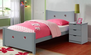 Star-Cut Out Single Bed Frame or Bedside Table with Optional Mattress