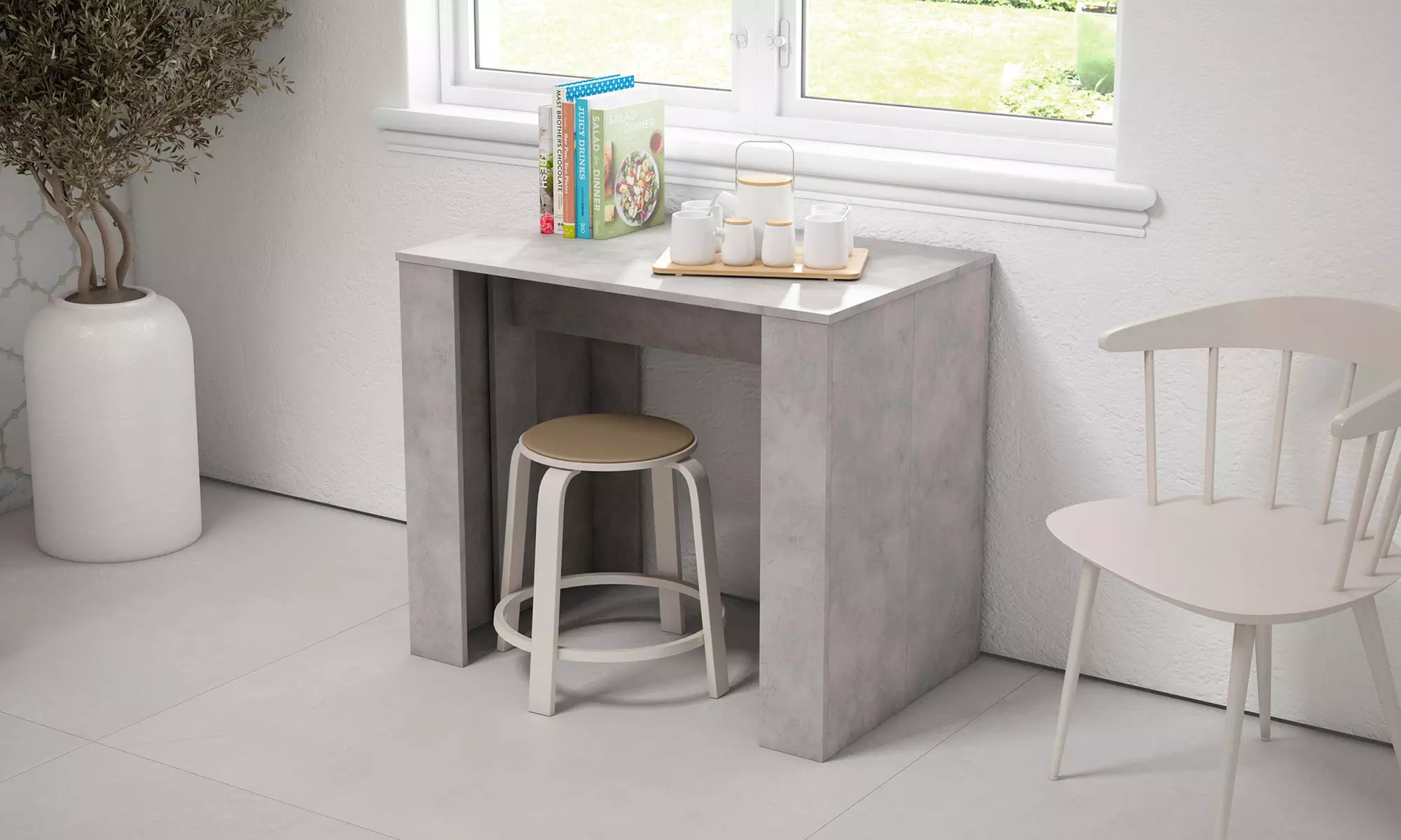 Extendable Console Table for 10 or 12 Diners