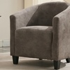 Image 7: Bronzing Fabric Tub Chair with Footstool