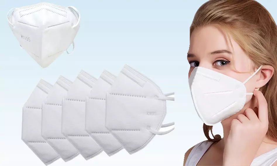 KN95 Face Masks With Multi Layer Breathable Fabric And Elasic Ear Loops