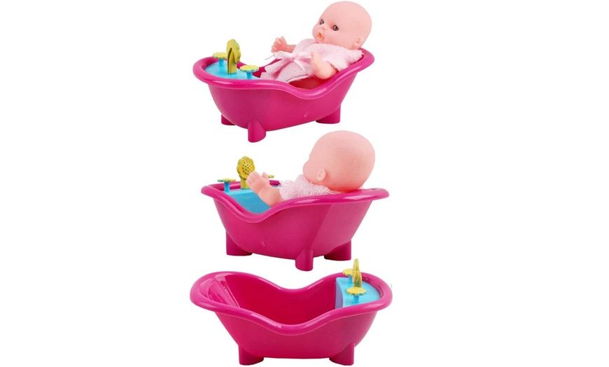 Image 4: Deao Set of 8 Mini 5'' Baby Dolls with Accessories